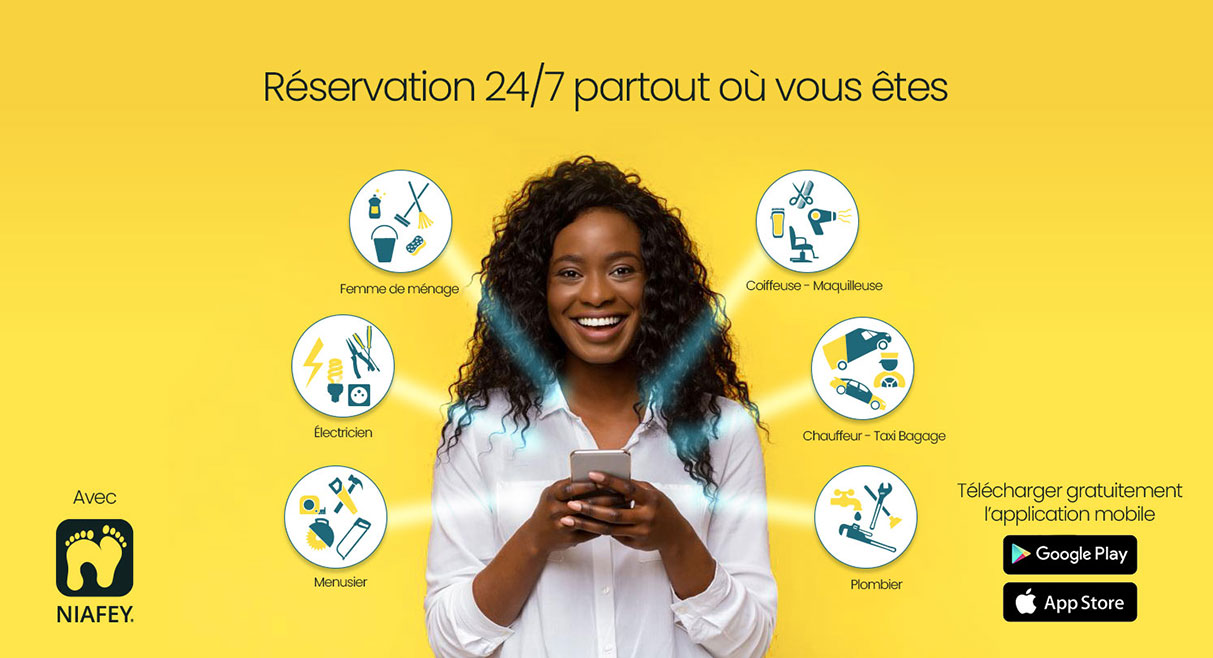 Affiche publicitaire App Naifey