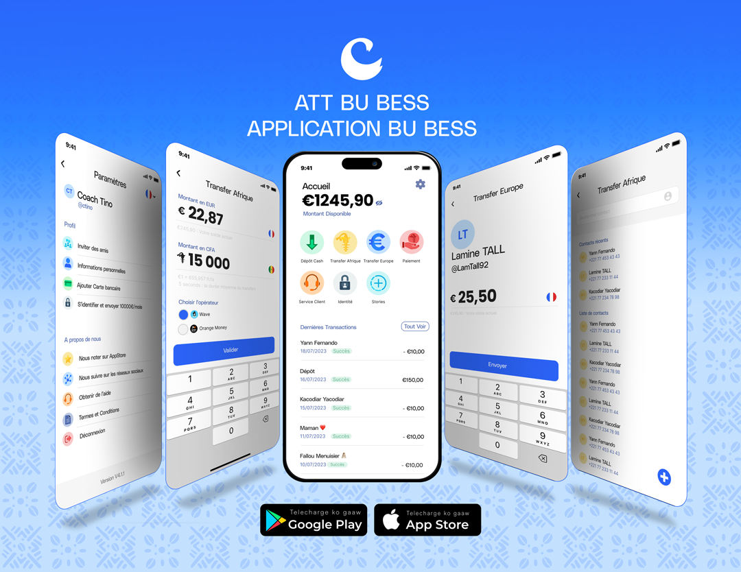 Page Réalisation : Refonte du Design de l’Application Cauri Money